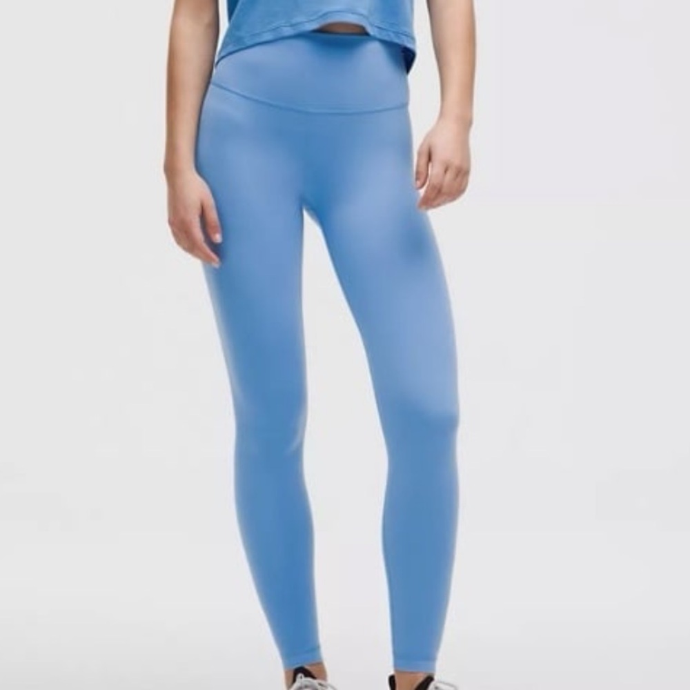 Lululemon Wunder Train Sky Blue Leggings